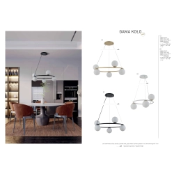 kinkiecik.pl Lampa wisząca GAMA KOŁO 3 ZŁOTY 33380 SIGMA